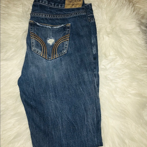 Hollister Dark Destroyed Jeans - Picture 2 of 3